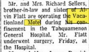 Vacationland Motel (Carousel Motel) - Sept 1964 Article (newer photo)